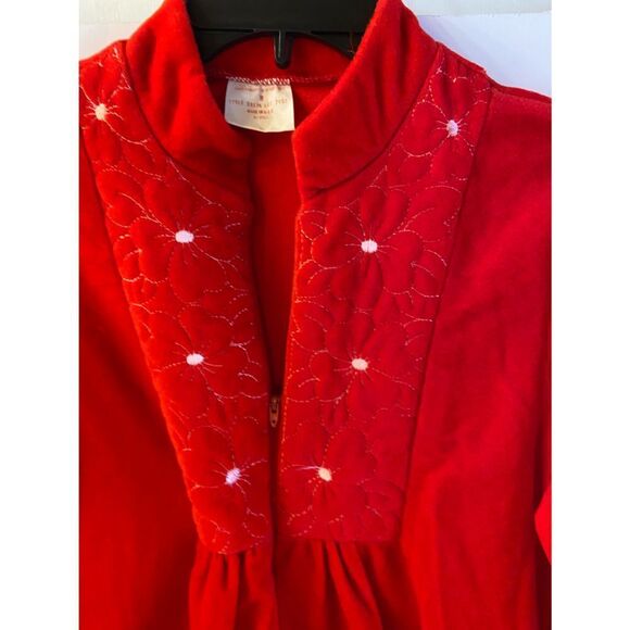 Vintage‎ velour style zipper robe USA Medium M - Picture 4 of 10
